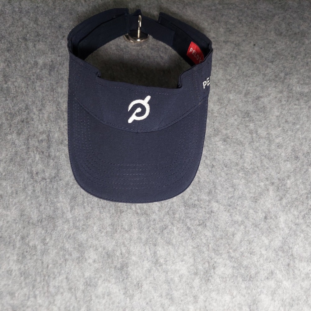 Peloton Women Visor OS Navy Blue Athletic Adjustable Perforated Running Hat